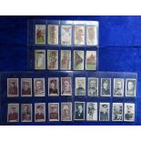 Cigarette cards, Wills Scissors, 5 sets and 1 near set, Britain's Defenders red descriptive backs,