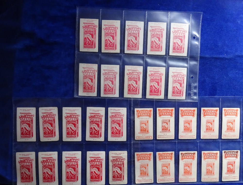 Cigarette cards, Wills Scissors, 5 sets and 1 near set, Britain's Defenders red descriptive backs, - Image 4 of 4