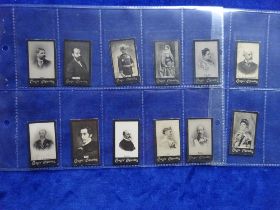 Cigarette cards, Cousis Malta, Celebrities K Size (un numbered), 12 cards (fair)