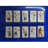 Cigarette cards Wills Scissors Boxers including Jack Johnson, Joe Jeanette, Sam Langford, Jim