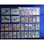 Cigarette cards, 7 complete sets, Ardath (4) Fighting & Civil Aircraft, Figures of Speech, Famous