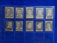 Trade cards, football, Famous Footballers K size cut from paper / magazine, over 180 cut outs.