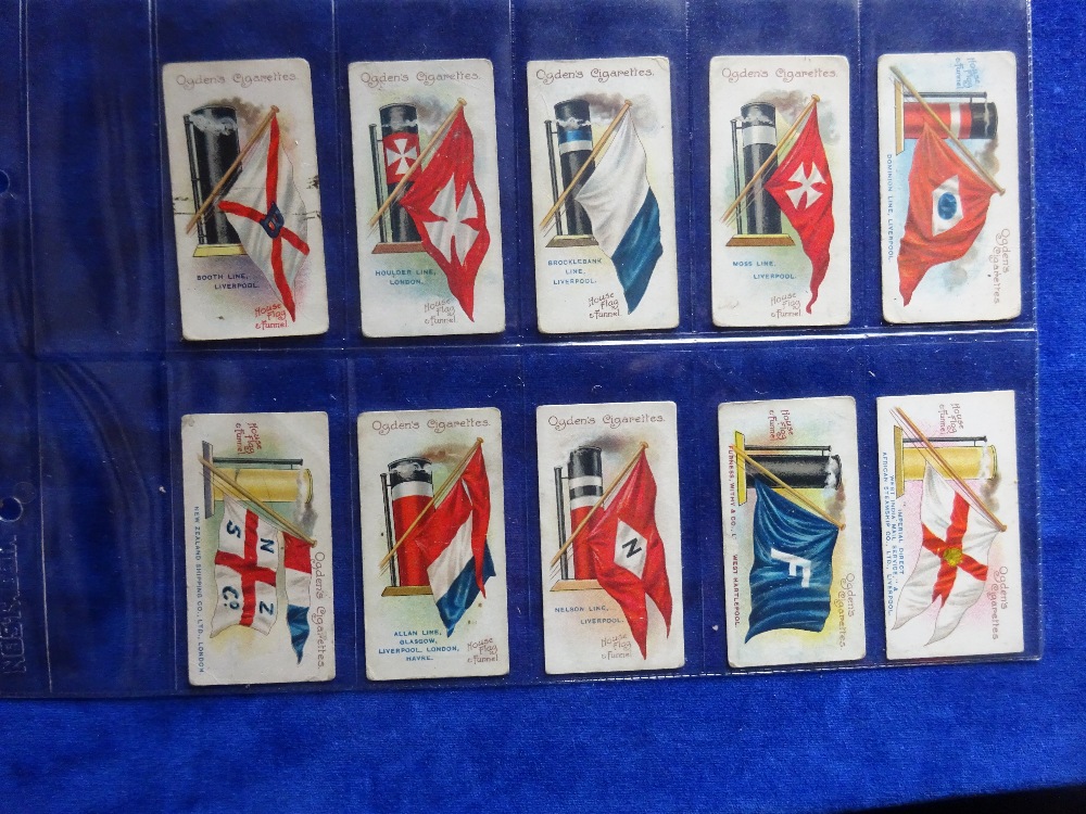 Cigarette cards, Ogden's 6 complete sets, Flags & Funnels (fair), Dogs, Construction Railway Trains, - Image 5 of 6