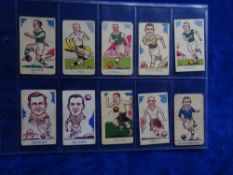 Trade cards, Football, Donaldsons Sports Favourites all Footballers various series, 70 cards (poor /