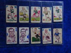 Trade cards, Football, Donaldsons Sports Favourites all Footballers various series, 70 cards (poor /