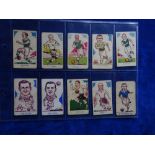 Trade cards, Football, Donaldsons Sports Favourites all Footballers various series, 70 cards (poor /