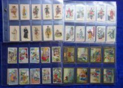 Cigarette cards, Chinese / Siamese Selection, 96 cards, Wills Pirate Chinese Warriors 32 cards,