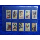 Cigarette cards, Chinese issue Unbranded red anonymous printed backs, Safety First, 30 cards (gd/