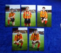 Football Photographs, Partick Thistle FC, 13 signed photographs , with the players name written on
