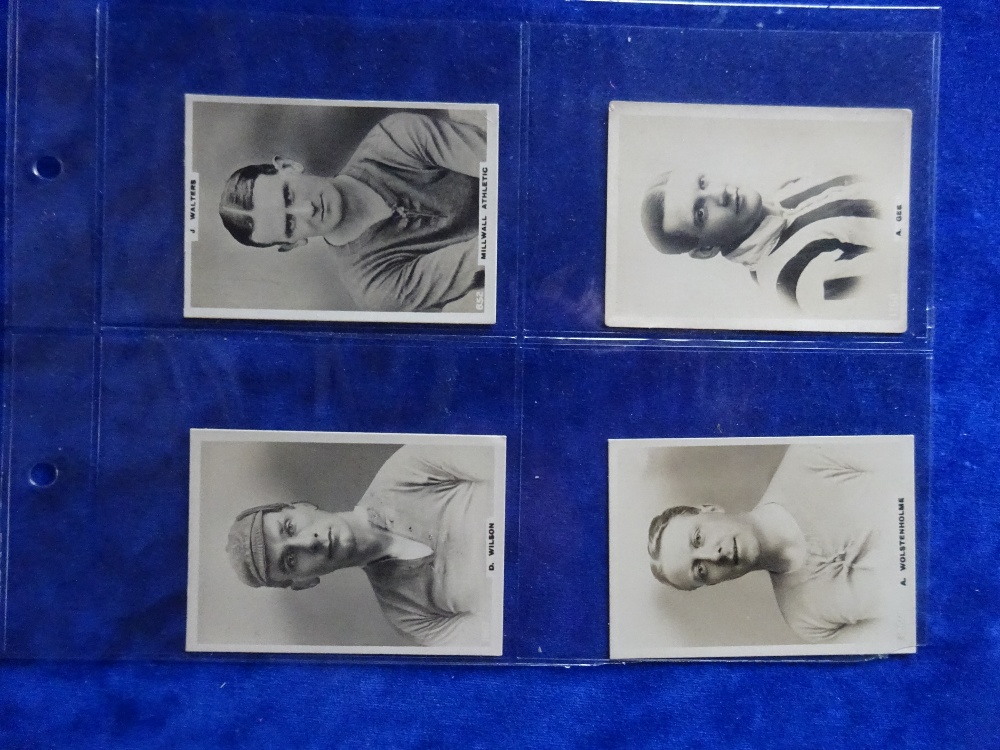 Cigarette cards , Football Godfrey Phillips Pinnace Footballers L sized, 8 cards (7 cards gd 1