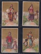 Trade cards, Liebig, 3 sets S150 Continents with Women in Costume, S118 Insect Girls & S220 Theft of
