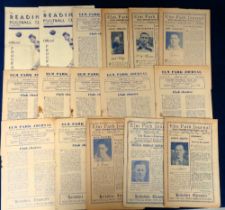 Football programmes, Reading FC, 16 Home programmes 1946/47 - 1948/49 inc. 46/47 (1) v Bristol