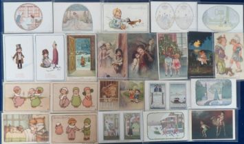 Postcards, Children, a selection of approx. 54 illustrated cards of children, inc. 31 illustrated by