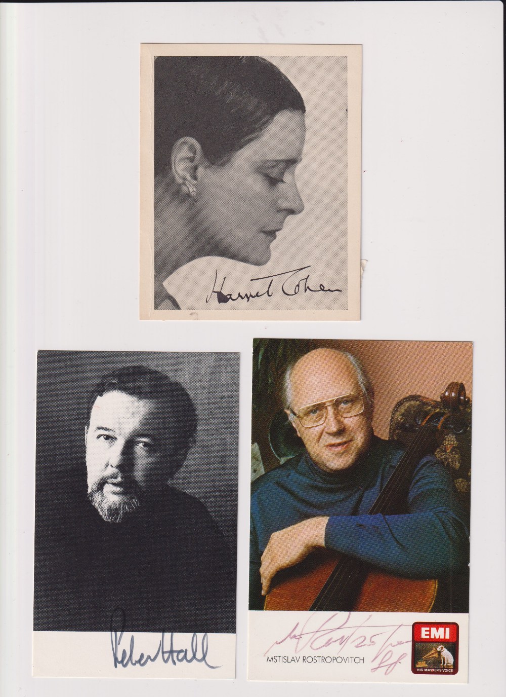 Autographs, Musical Entertainment, 5 autographs to comprise Harriet Cohen (1895-1967) British