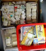 Trade cards, Brooke Bond, an enormous selection of cards in 2 crates, combined weight approx.