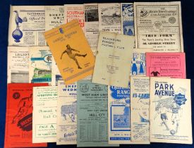 Football programmes, Hull City Aways 1949/50, 23 programmes, inc. Bradford Park Avenue, West Ham,
