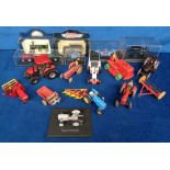 Model Farm Vehicles, a selection of mixed age boxed and unboxed vehicles. Unboxed include Dinky