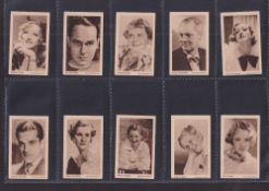 Trade cards, Purus Bakeries Ltd, Film Favourites (set, 25 cards), scarce, includes Laurel & Hardy,