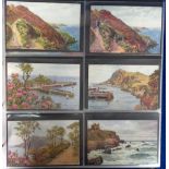 Postcards, an album of approx. 285 A.R. Quinton cards published by J. Salmon featuring Devon scenes,
