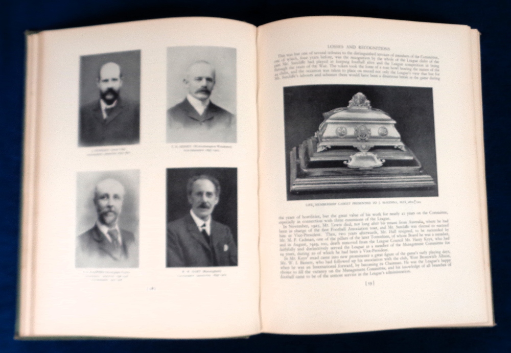 Football book, 'The Story of the Football League, 1888-1938' an official history compiled by - Image 2 of 2