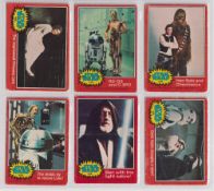 Trade cards, Topps Star Wars 1A-66A, set 66 cards (fair/gd)