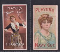 Cigarette cards, Player's, Advertisement Cards (Navy Cut back), two cards, ref H338, two cards,