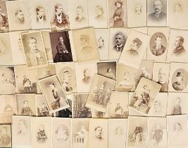 Photographs Cartes de Visite, a collection of 70 cartes de visite all relating to one family (