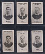 Cigarette cards, Taddy, South African Football Team 1906-7, 6 cards Roos, Brink, D Morkel, P Le