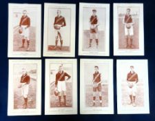 Trade issue, Australia, Richmond Weekly, Australian Rules Footballers, 1927, 8 large sepia