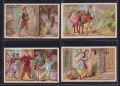 Trade cards, Liebig, 2 sets of 6 cards S103 Aladdin & S104 Ali Baba (mixed languages, both sets