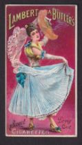 Cigarette card, Lambert & Butler, Advertisement Card (Spanish Dancer) (gd) (1)