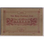 Football booklet, Bury FC, Souvenir, Guide & Programme of the Grand Bazaar held in aid of Bury