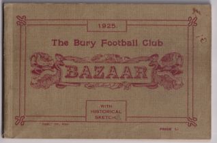 Football booklet, Bury FC, Souvenir, Guide & Programme of the Grand Bazaar held in aid of Bury