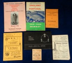 Football, a small selection of items inc. ticket from the Blackpool v Bolton FAC Final 1953, a
