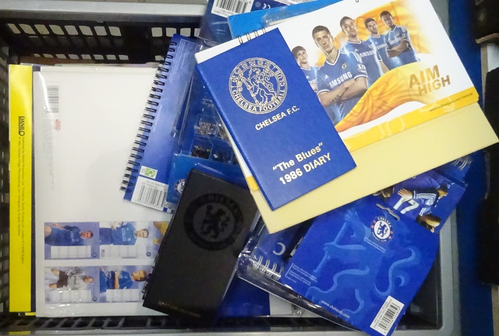 Football publications, Chelsea FC, 3 boxes containing a large quantity of calendars, diaries and fan - Image 2 of 4