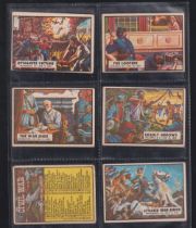 Trade cards, A&BC Gum, Civil War News, set 88 cards (checklist heavily marked, otherwise gen gd a