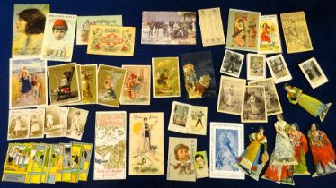 Trade cards, Spain, a collection of 90+ cards, various subjects & issuers including Juncosa