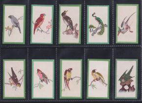 Cigarette cards, Wills Ruby Queen Birds of the East, set 50 cards all with green borders (gd/vg)