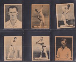 Trade cards, Australia, Potter & Moore, Famous Cricketers, 'M' size, (set 20 cards) (some sl toning,
