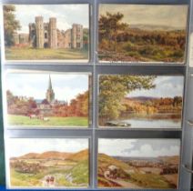 Postcards, an album of approx. 350 A.R. Quinton cards published by J. Salmon featuring UK scenes
