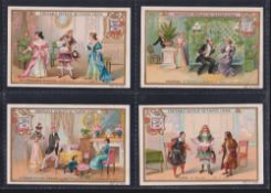Trade cards, Liebig, set, S663 Productions at the Comedie Francaise (some light foxing on backs,