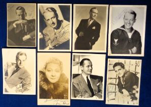 Autographs, Cinema, a collection of 8 mostly 7 x 5" signed photographs of cinema stars, inc. Noel