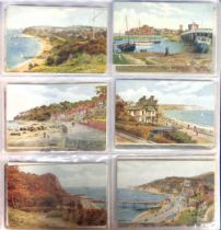 Postcards, an album of approx. 190 A.R. Quinton cards published by J. Salmon featuring UK scenes