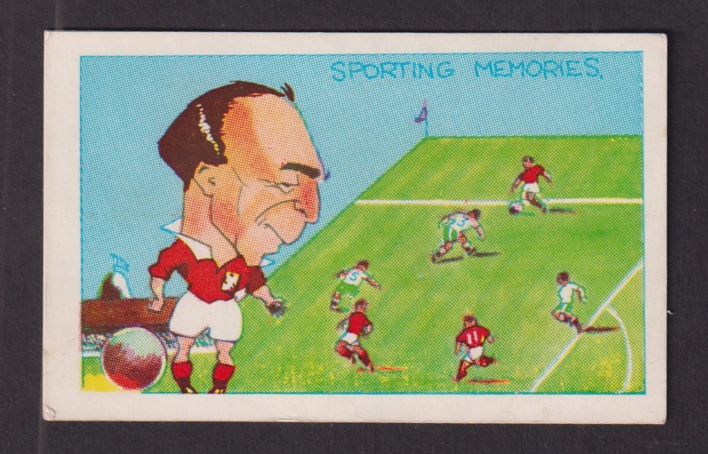 Trade card, Clevedon, Sporting Memories, 'X' size, type card, Football, no 23 Stanley Matthews (some