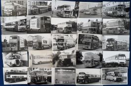 Transportation, Bus Photographs, Maidstone & District, 200+ postcard sized photos (193 b/w, 9