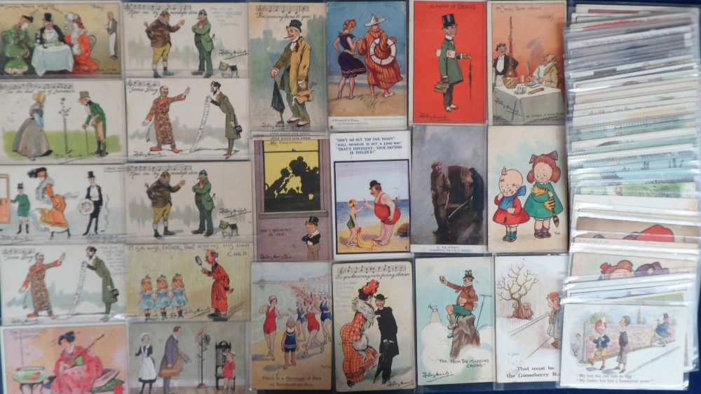 Postcards, Comic, a collection of 95 mainly comic cards to include Dudley Hardy (48), F.G. Lewen ( - Image 2 of 2