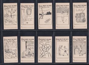 Cigarette cards, Richard Lloyd & Sons, Famous Cricketers Puzzle Series (set, 25 cards) (vg/ex)