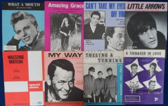 Entertainment, sheet music, approx. 500 items, mainly 1960s to include Rod Stewart, Alvin