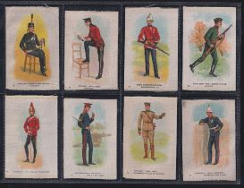 Tobacco card silks, Imperial Tobacco Co Canada Regimental Uniforms, set 55 silks (some fraying,