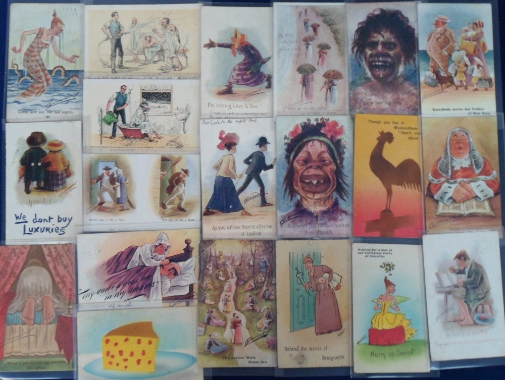 Postcards, a collection of 126 Cynicus comic cards to include 'Our Village', romance, Our Local